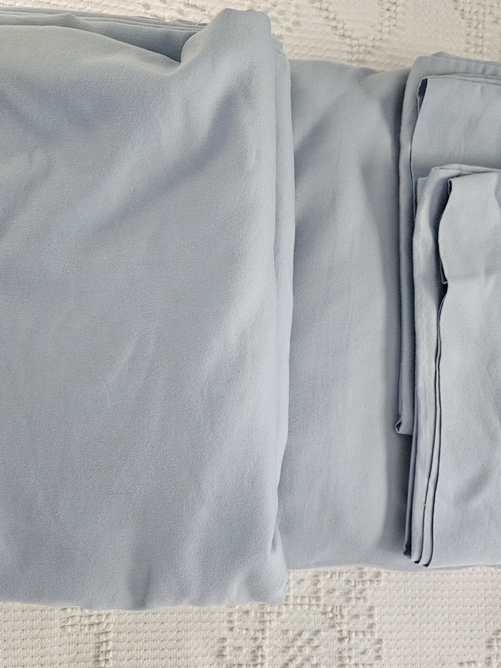 Light Blue Home King Size Sheet Set - Soft Solid Color
